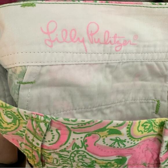 Lilly Pulitzer The Walsh Short Flamingo Print Size 4 - Picture 4 of 8